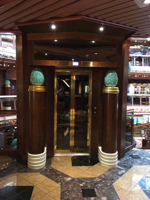 Carnival Paradise Atrium Elevator