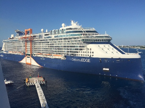 Celebrity Edge Leaving Cozumel