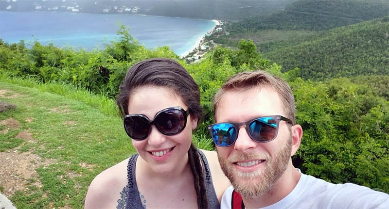 Larissa and Billy in St Thomas, US Virgin Islands