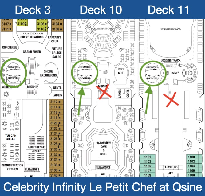 Celebrity Infinity Qsine Deck Plan