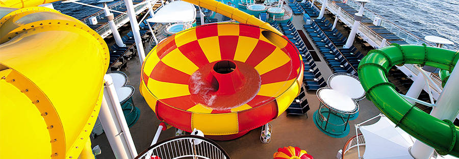 Water slides on Norwegian Epic