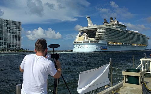 Allure of the Seas was the only ship sailing out of Port Everglades this day in August of 2016