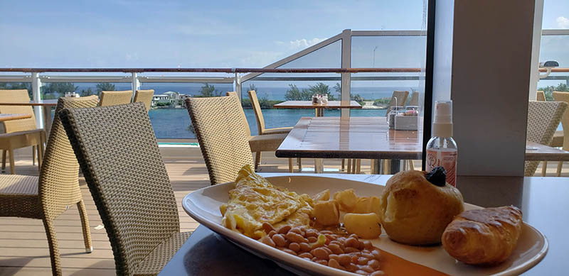 Breakfast in Nassau on MSC Seaside