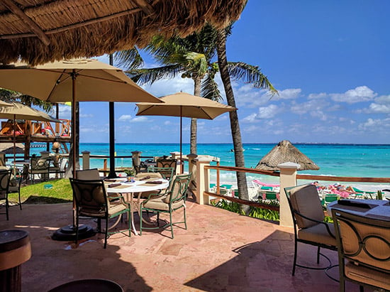 One of the restaurants at Grand Fiesta Americana Coral Beach