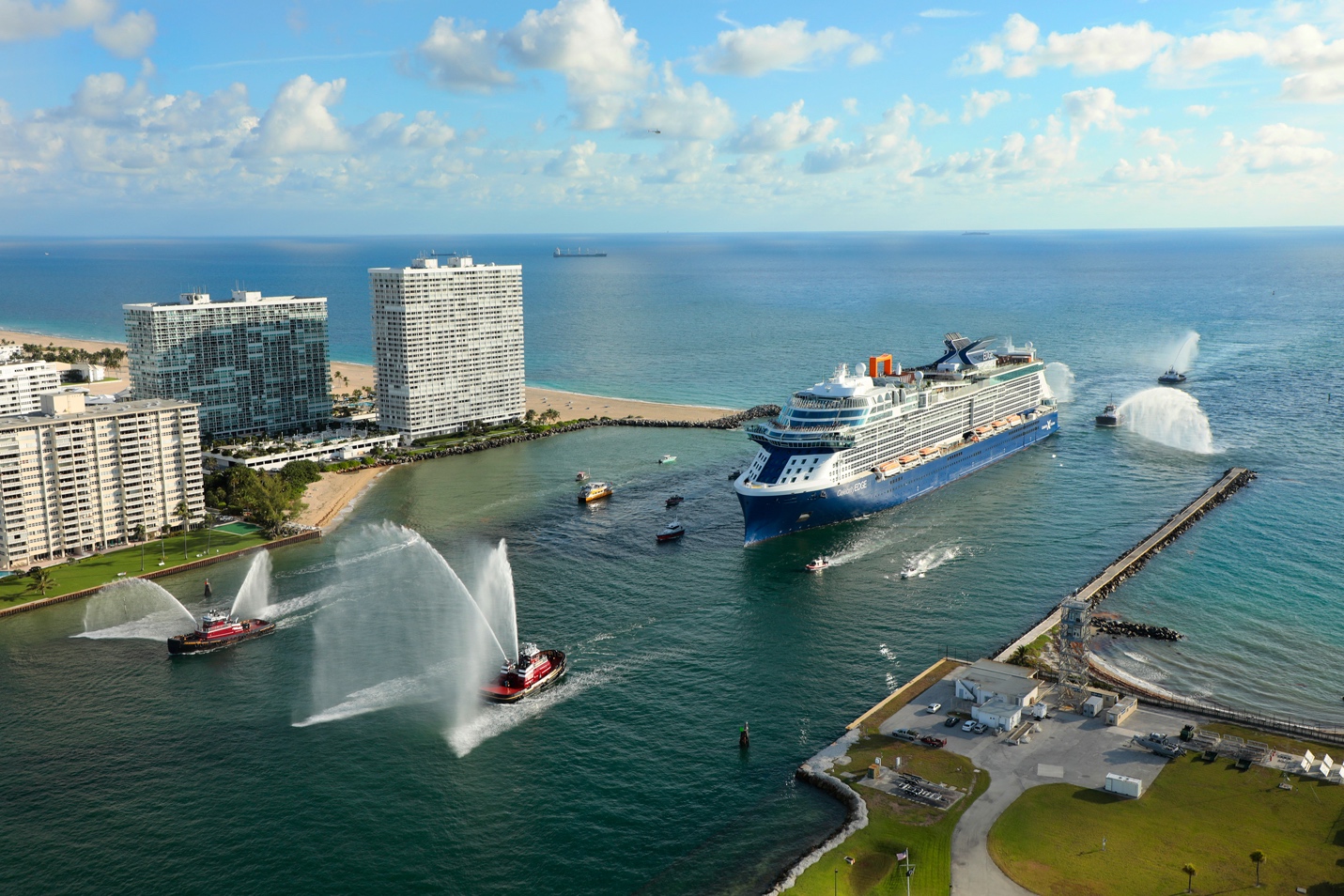 Celebrity Edge Arriving at Port Everglades