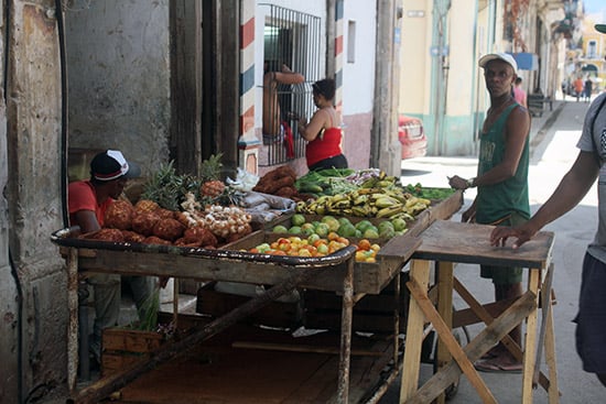 Cubans at a Fruit Stand