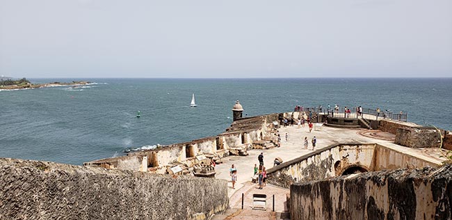 One Section of El Morro from the Top Deck 