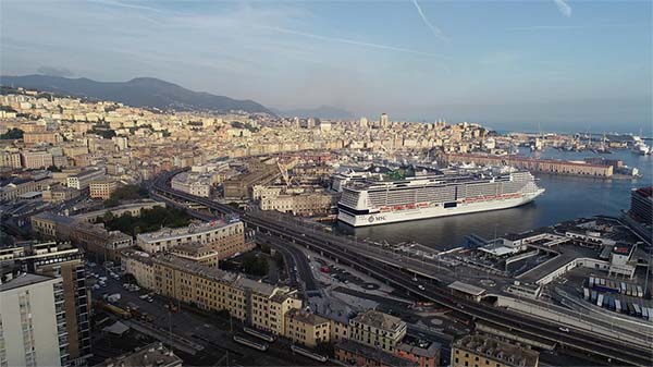 MSC Grandiosa in Genoa