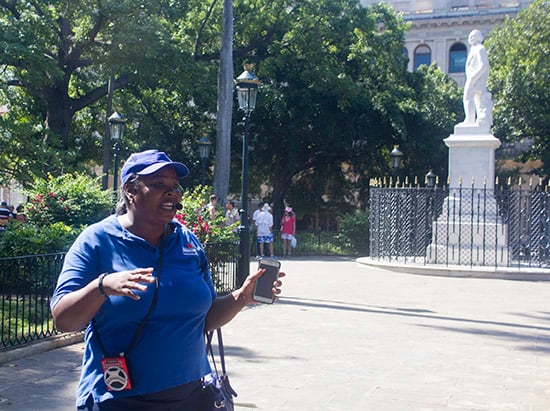 Tour guide in Havana, Cuba