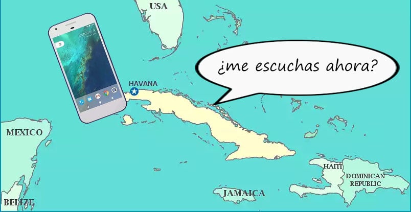 Puedes escucharme ahora? Cell phone and internet access in Cuba
