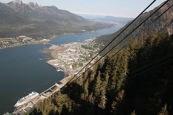 Port of Juneau from Mt Roberts