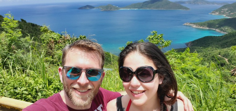 Larissa and Billy in Tortola