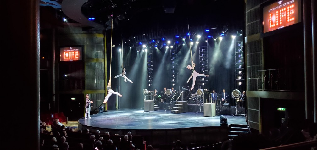 Aerialists in "Life" on Celebrity Equinox