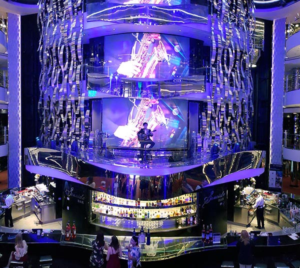 Live music in MSC Seaside's atrium