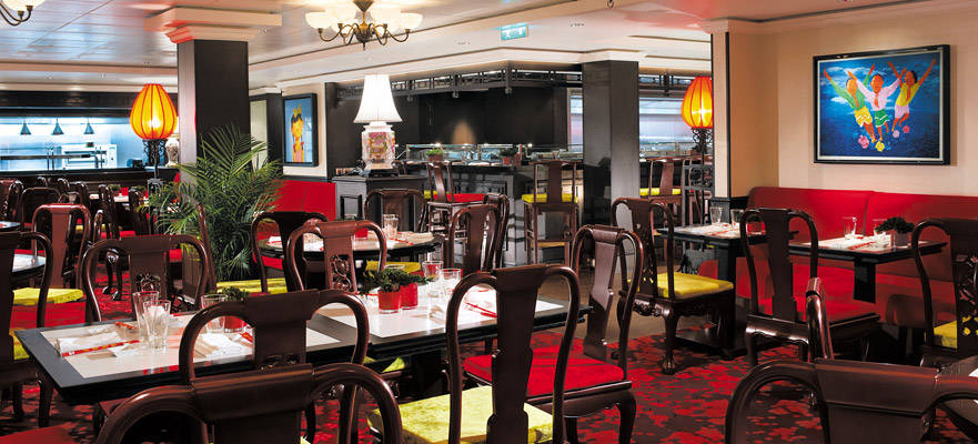 Shanghai Restaurant on the Norwegian Escape is a complimentary venue