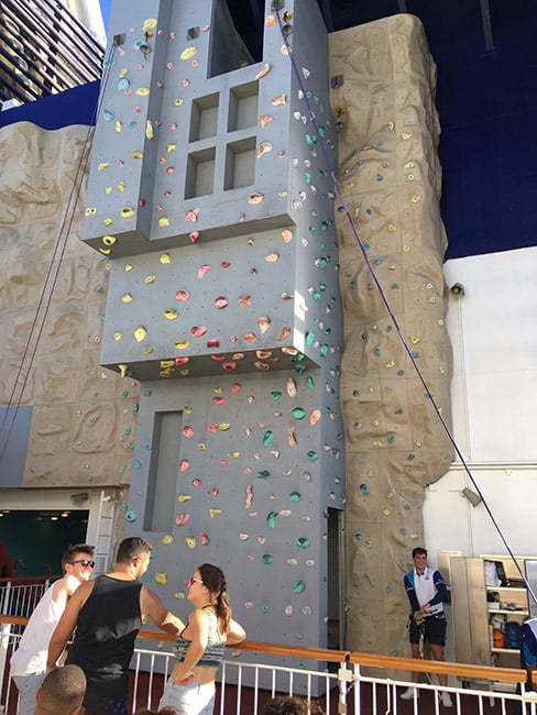 Rock Wall on Norwegian Epic