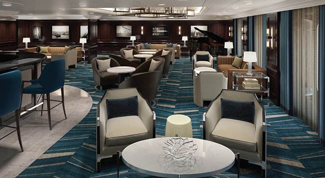 A Lighter Martini's Bar on Oceania R-Class Ships