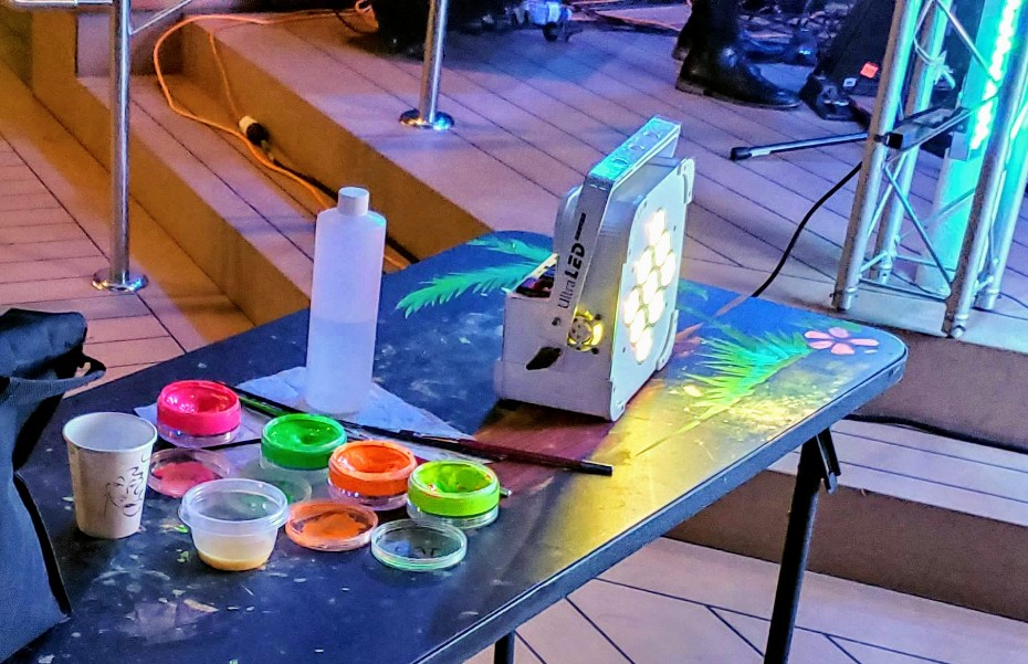 Paints at Full Moon Party on Equinox