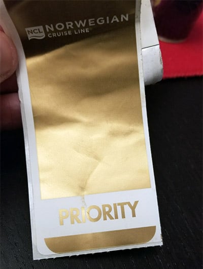 NCL Priority Luggage Tag