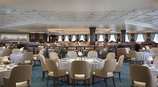 The New Grand Dining Room on Oceania's R-Class Ships