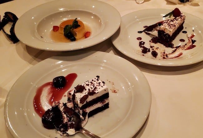 Three Desserts, Billy?  Yes, Three Desserts.