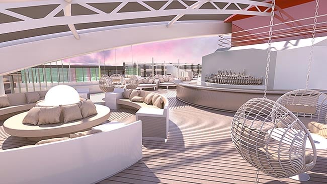 Richard's Rooftop - A Suite Area on Virgin Voyages' Scarlet Lady