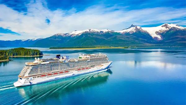 NCL Ship Sailing Alaska