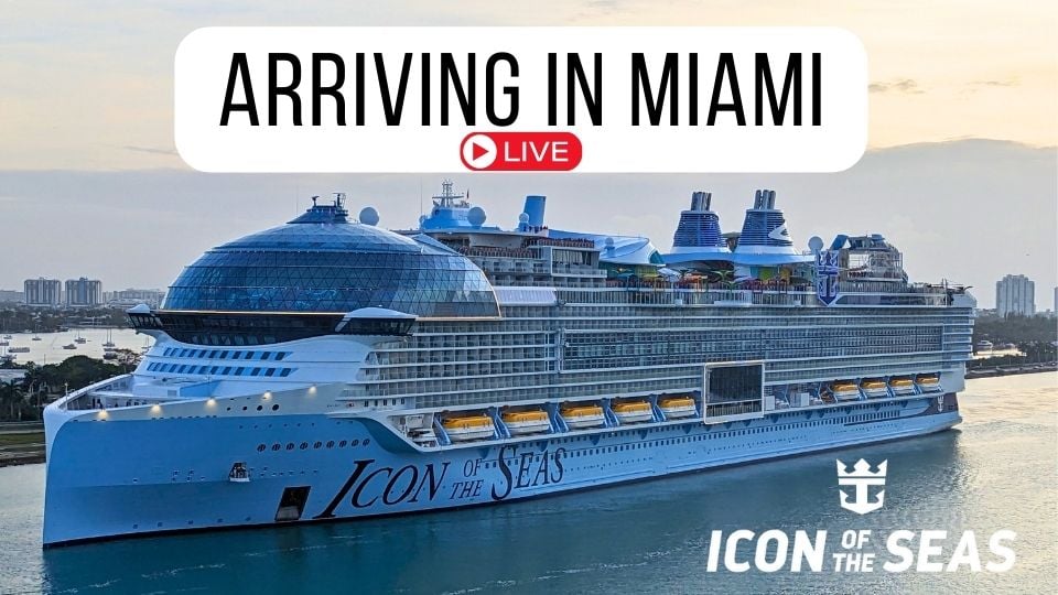 Icon of the Seas arriving in Port Miami for the first time