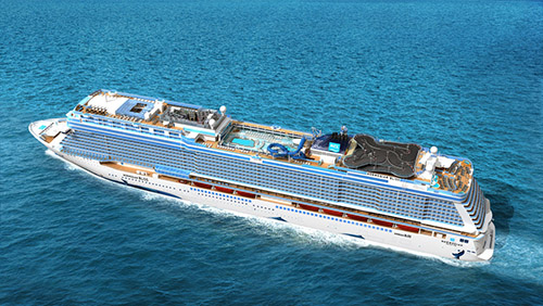 Norwegian Bliss from above