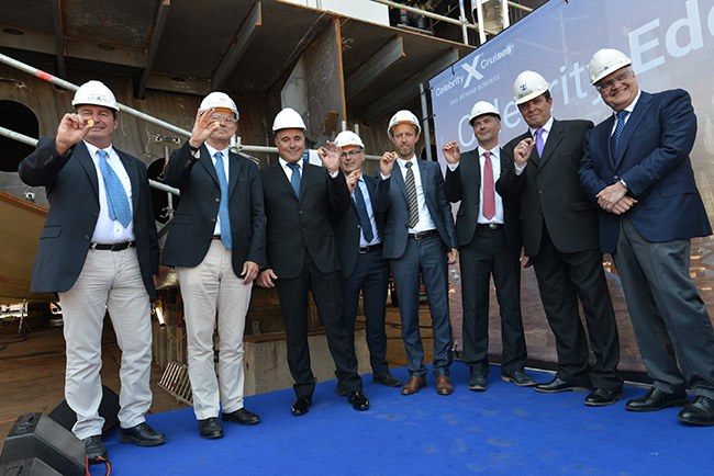 Celebrity Edge Keel Laying Group Photo