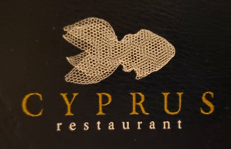 Cyprus Restaurant Menu Logo on Celebrity Edge