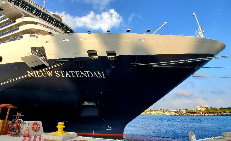 Holland America Line's Nieuw Statendam Docked in Cozumel