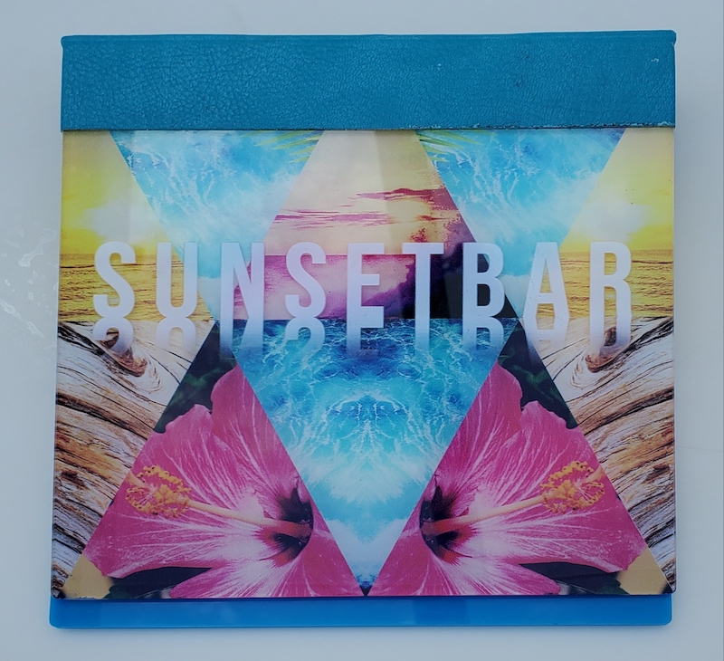 Sunset Bar Menu Cover on Edge