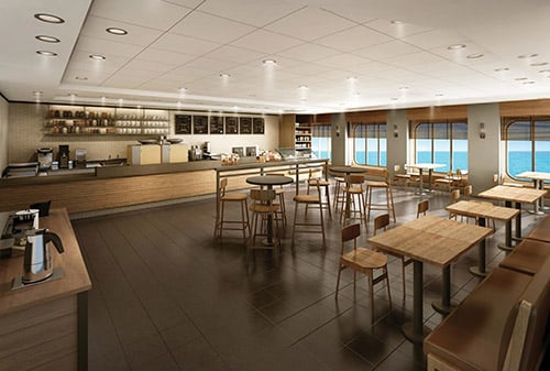 Starbucks on Norwegian Bliss