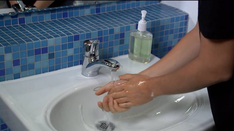 Hand washing is an important way of staying healthy and controlling the spread of disease