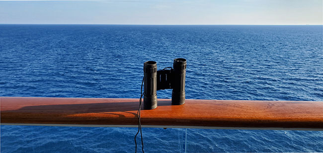 Binoculars on Balcony of Celebrity Equinox