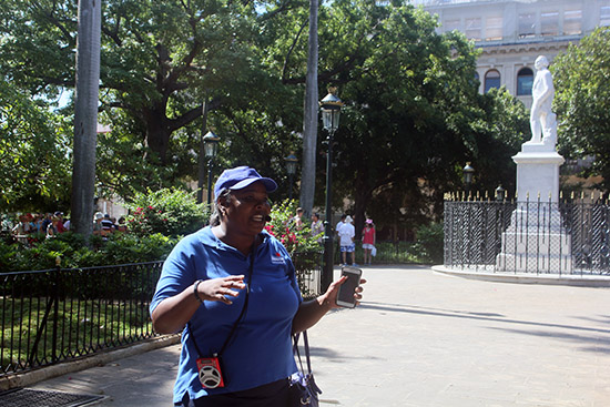 A Tour Guide in Cuba