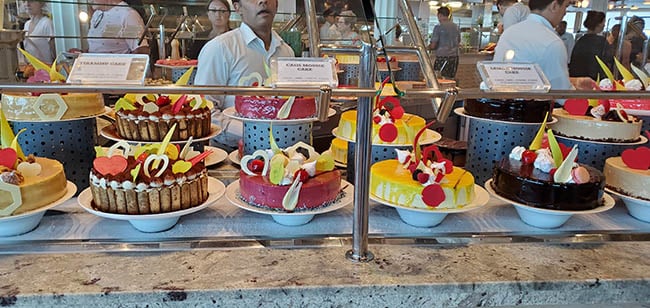 Desserts in Oceanview Cafe on Edge