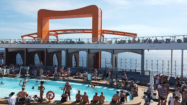 Edge Resort Deck (Pool Area) on Sea Day