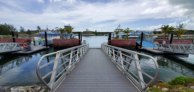 Tender Dock at Great Stirrup Cay
