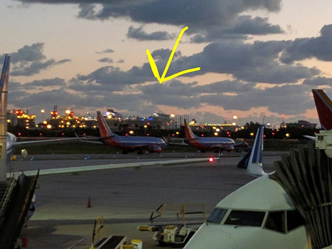 Harmony of the Seas as Seen from Ft Lauderdale Intl Airport Terminal 1