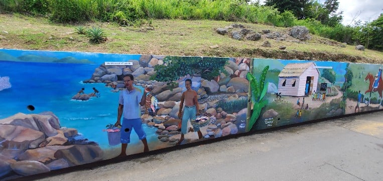 Roadside Murals by Local Artists from Tortola
