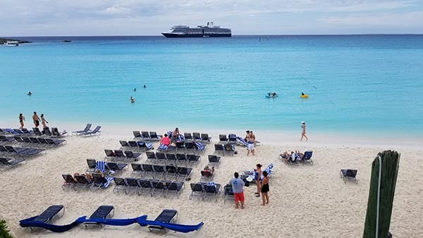 What constitutes a large ship is of course a matter of perspective. HAL Nieuw Amsterdam