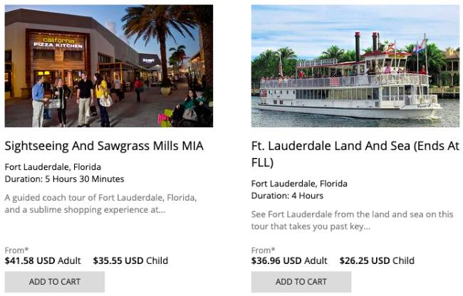 Cruise Line Excursions in South Florida