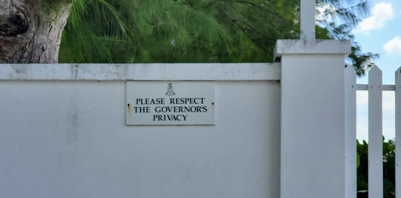 Respect the Governor's Privacy at Governor's Beach Grand Cayman