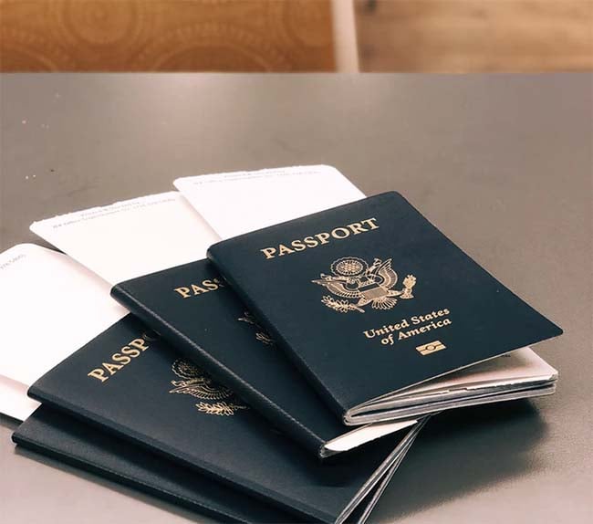 Stack of US Passports