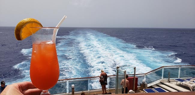 Wake Trail on MSC Seaside