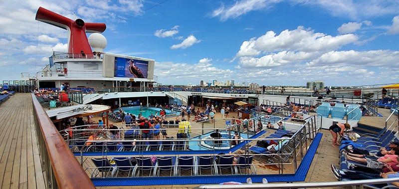 Carnival Conquest Pool Deck