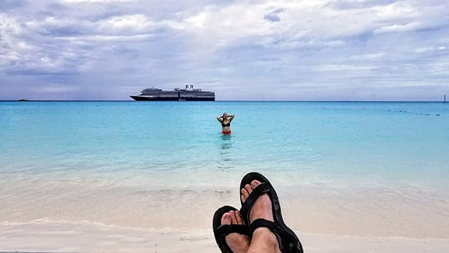 Nice View of Nieuw Amsterdam from Half Moon Cay