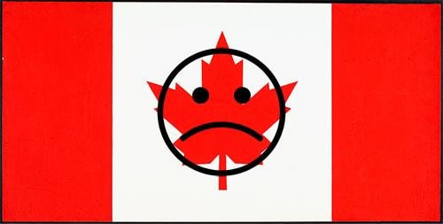 sad Canadian flag